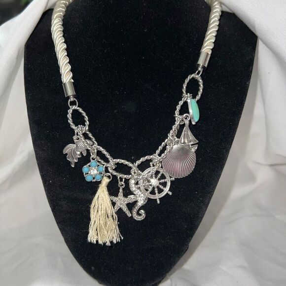 Unbranded Jewelry - Beach/Sea Theme‎ Charm Silk Cord Necklace